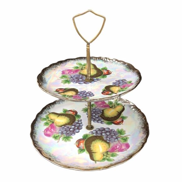 VINTAGE Tea Tier/ Dessert, Cheese Tray/ Jewelry Holder - Picture 2 of 7